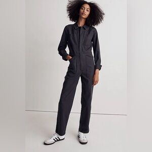 Madewell Brushed Canvas Belted Jumpsuit